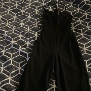Elegant Black Lace Jumpsuit
